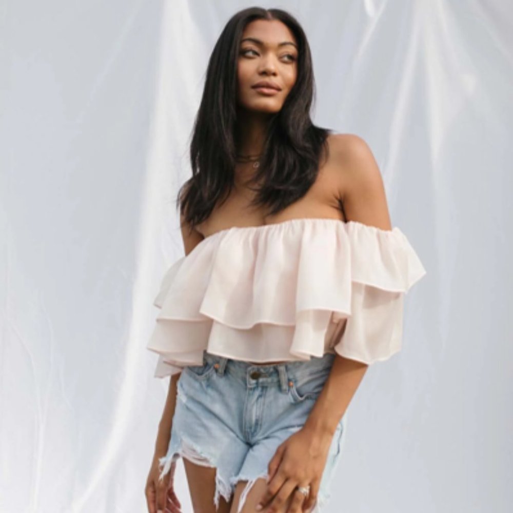 Elle Ruffle Top The Post - Small